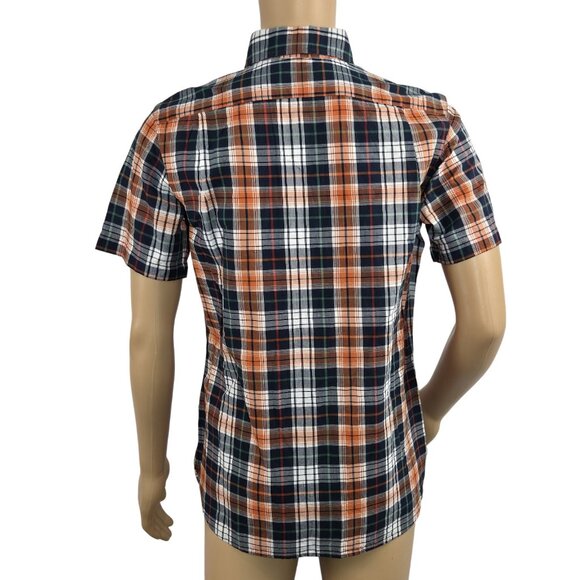 Cremieux Shirt Mens Size L Indian Madras Plaid Button Up Short Sleeve Cotton (45 - Picture 3 of 11